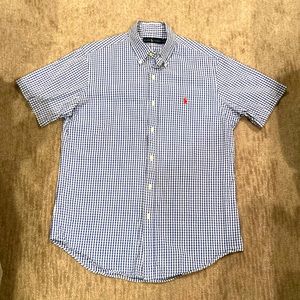 Ralph Lauren seersucker SS button down, Sz M